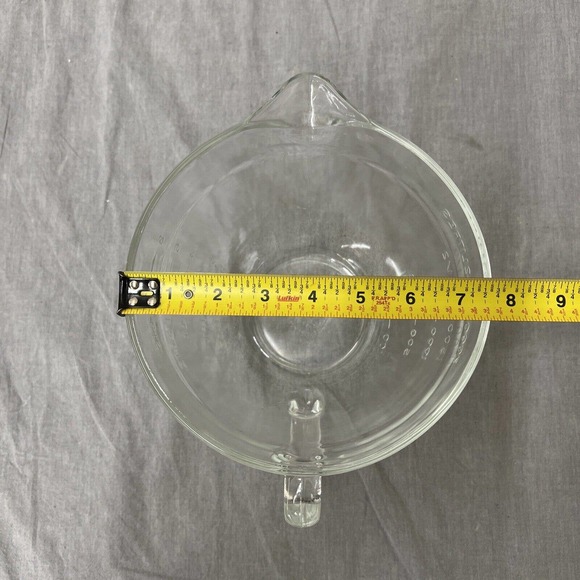 Anchor Hocking 2 Qt 8 Cup Glass Measuring Cup Batter Mixing Bowl USA FS Charity - Picture 9 of 9